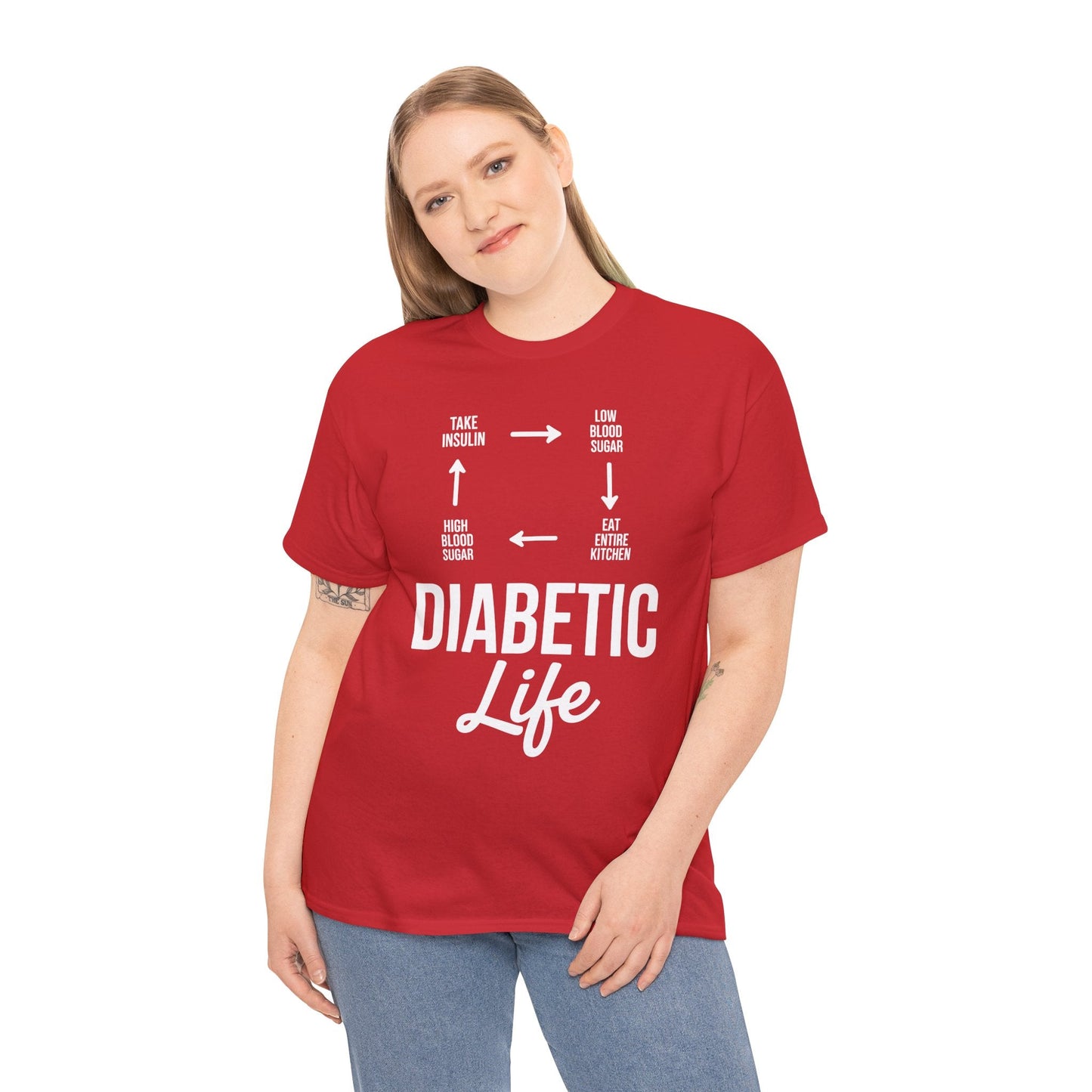 Funny Diabetic Type 1 Diabetes T1D Diabetes Awareness T-Shirt