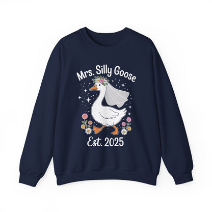 Mrs. Silly Goose Couple Matching Wedding Funny Bride to Be Sweatshirt