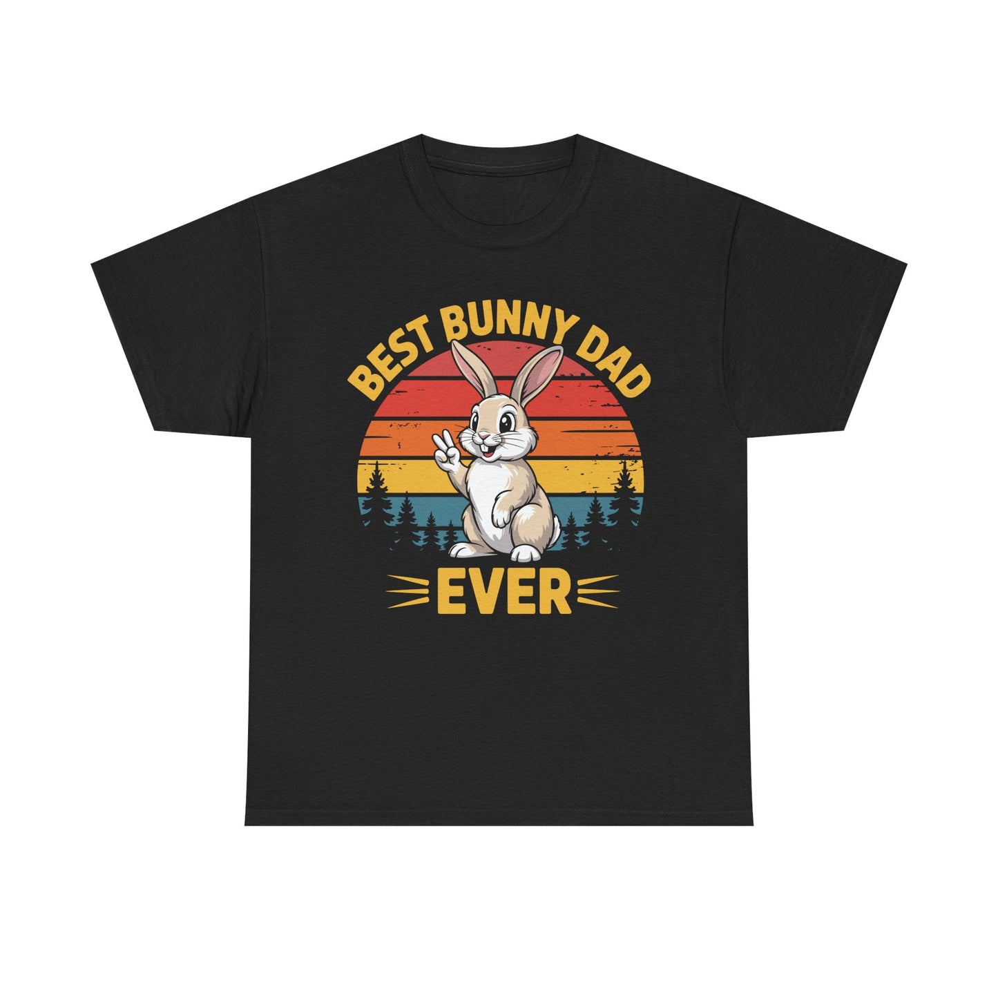 Best Bunny Dad Ever Funny Rabbit Lover Dad Gift T-Shirt for Pet Owners