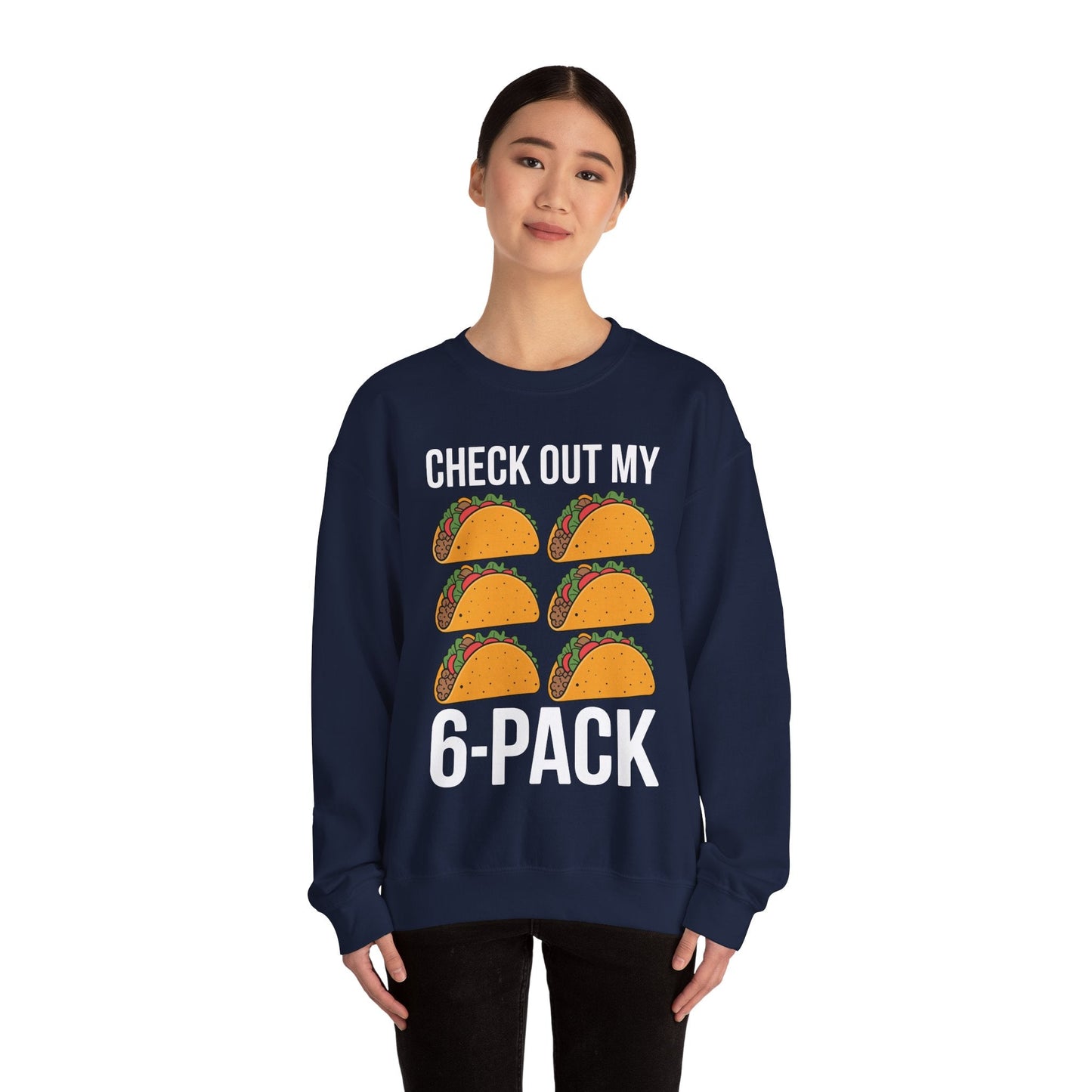6 Pack Fitness Taco Funny Mexican Gym Top for Taco Lovers Sweatshirt