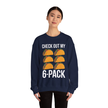 6 Pack Fitness Taco Funny Mexican Gym Top for Taco Lovers Sweatshirt