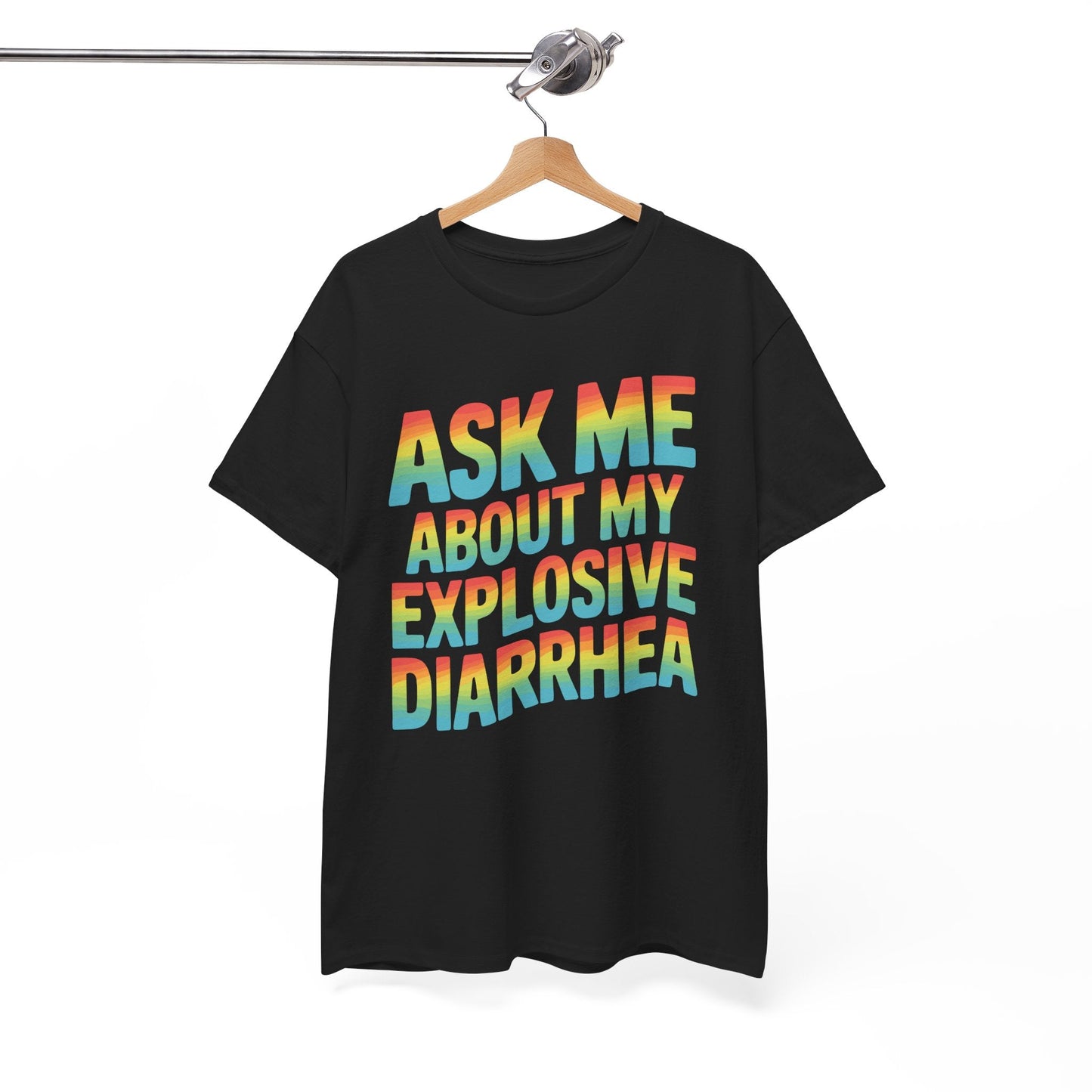 Funny Ask Me About My Explosive Diarrhea Edgy Adult Humor T-shirt