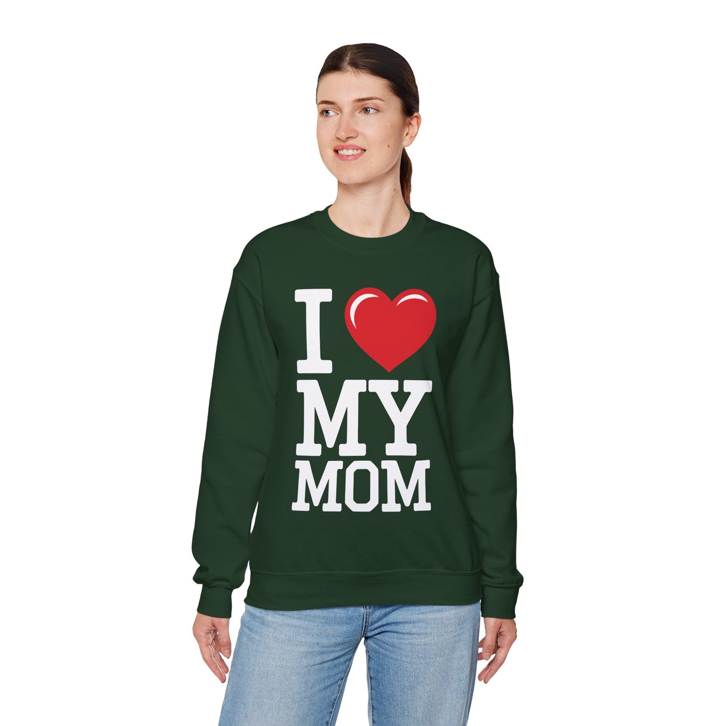 I Love My Mom Mothers Day from Daughter or Son Sweatshirt