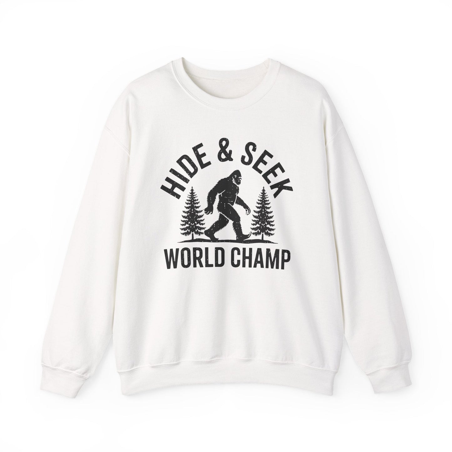 Bigfoot Hide And Seek World Champion Sasquatch Retro Vintage Sweatshirt