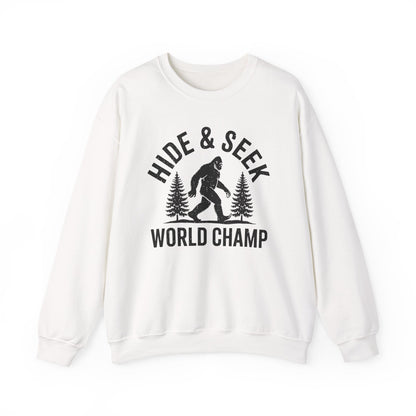 Bigfoot Hide And Seek World Champion Sasquatch Retro Vintage Sweatshirt