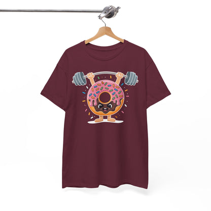 Funny Weightlifing Fitness Workout Gym Donut Lover T-Shirt