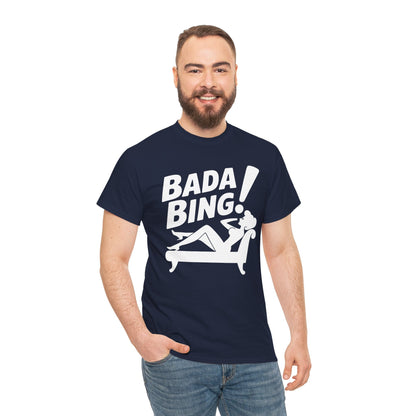 Funny Vintage Bada Sarcastic Bing Retro Sexy Girl Bada Bam T-Shirt