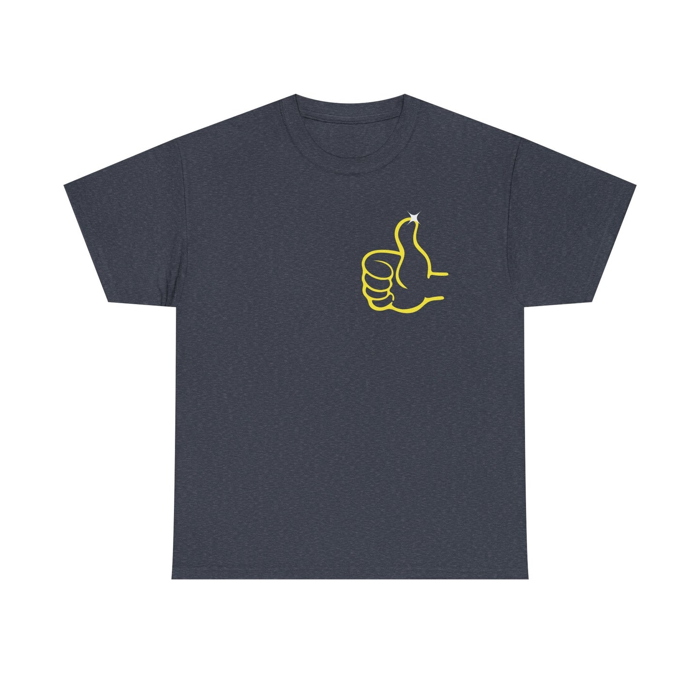 Funny Thumbs Up Emoji Graphic T-Shirt Positive Vibes Unisex Tee for Men and Women