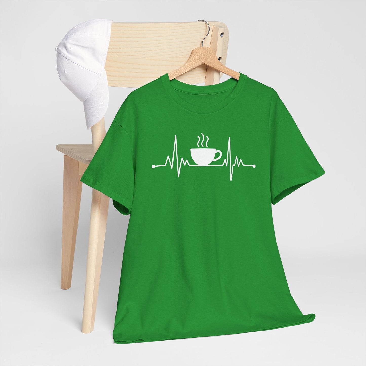 Coffee Heartbeat Drinking Coffee T-Shirt