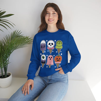 Horror Movie Summer Popsicle Halloween Ice Cream Summer-ween Sweatshirt for Men Women