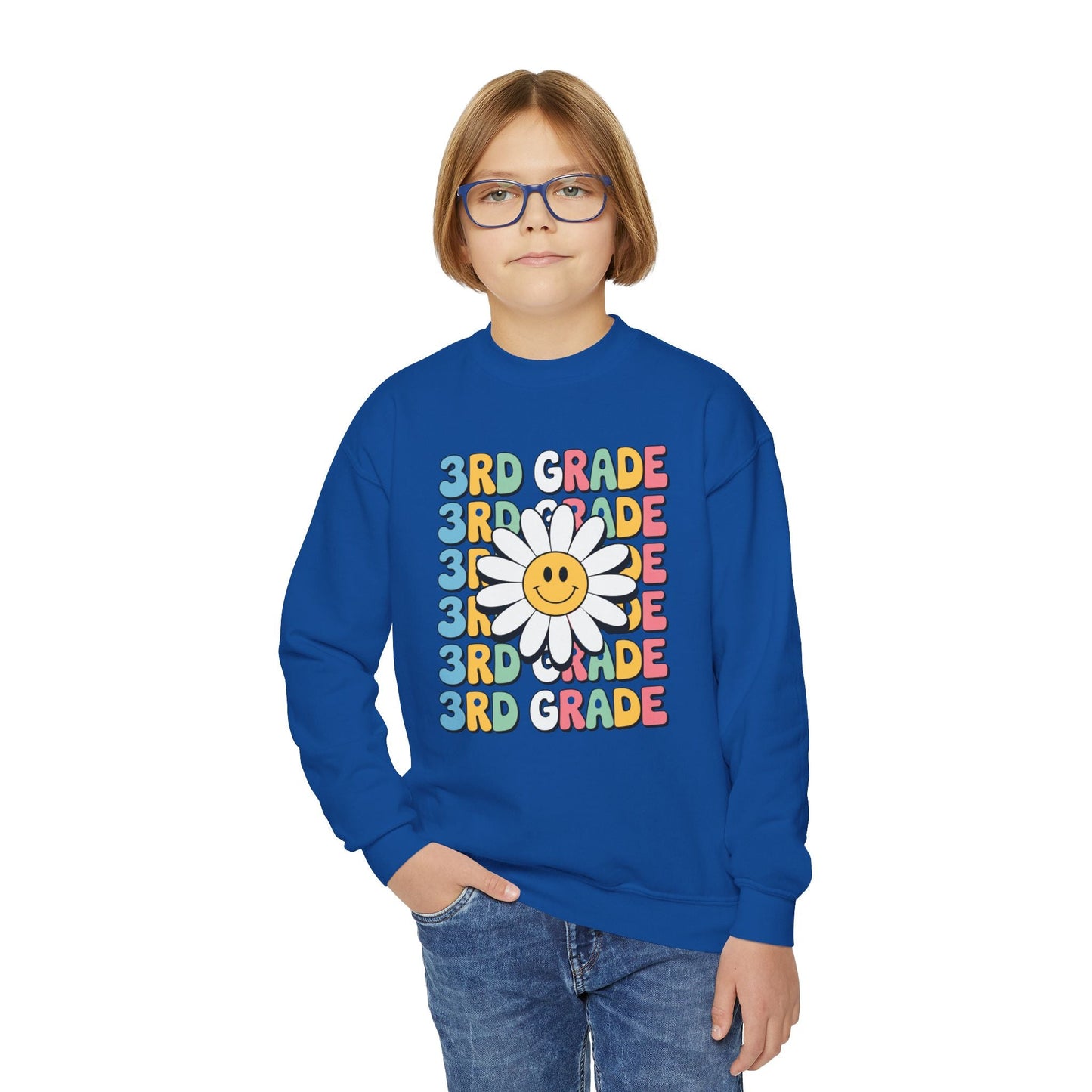 Groovy 3rd Grade Back To School First Day of Third Grade Sweatshirt