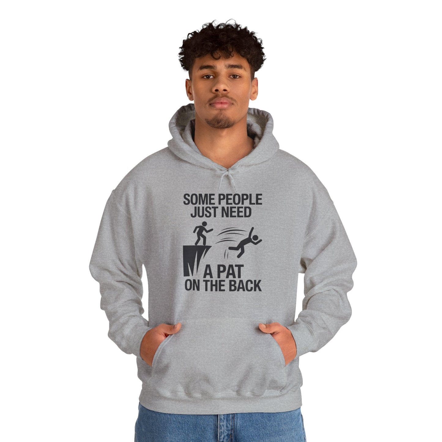 Funny Pat On The Back Adult Sarcastic Design Hoodie