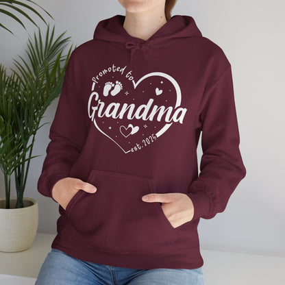 Promoted to Grandma Est 2025 Soon to be Grandma Mothers Day Hoodie