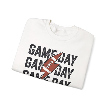 Vintage Game Day Football Lightning Bolt Funny Team Sport Sweatshirt