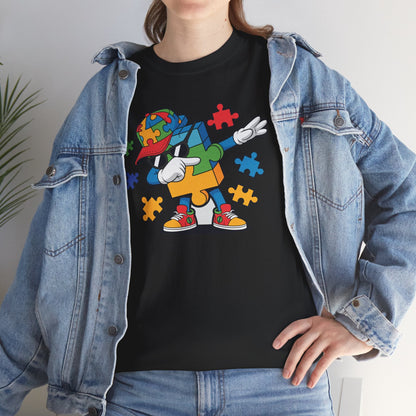Dabbing Puzzle Autism Awareness T-Shirt