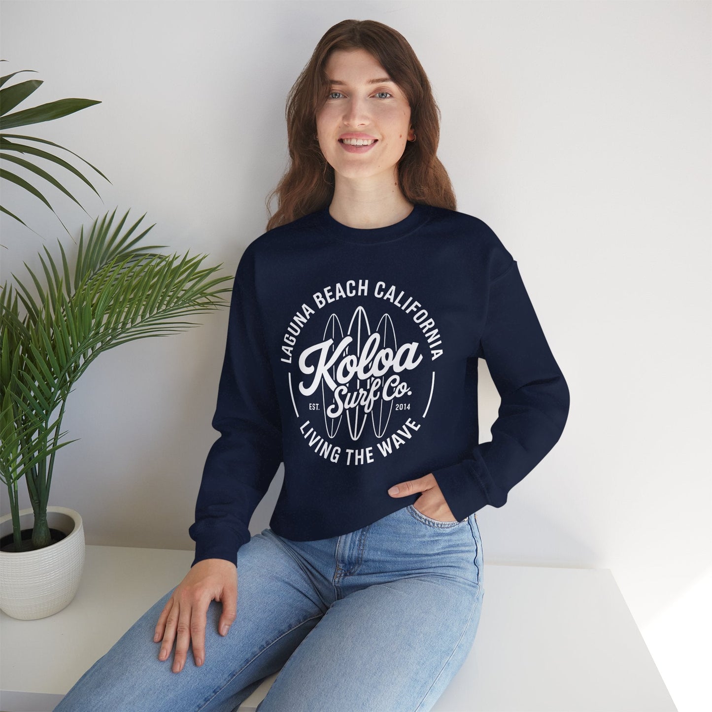 Koloa Surf Laguna Boards Logo Lightweight, Graphic Sweatshirt