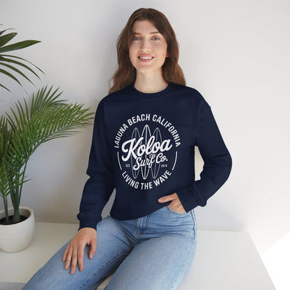 Koloa Surf Laguna Boards Logo Lightweight, Graphic Sweatshirt