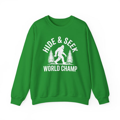Bigfoot Hide And Seek World Champion Sasquatch Retro Vintage Sweatshirt
