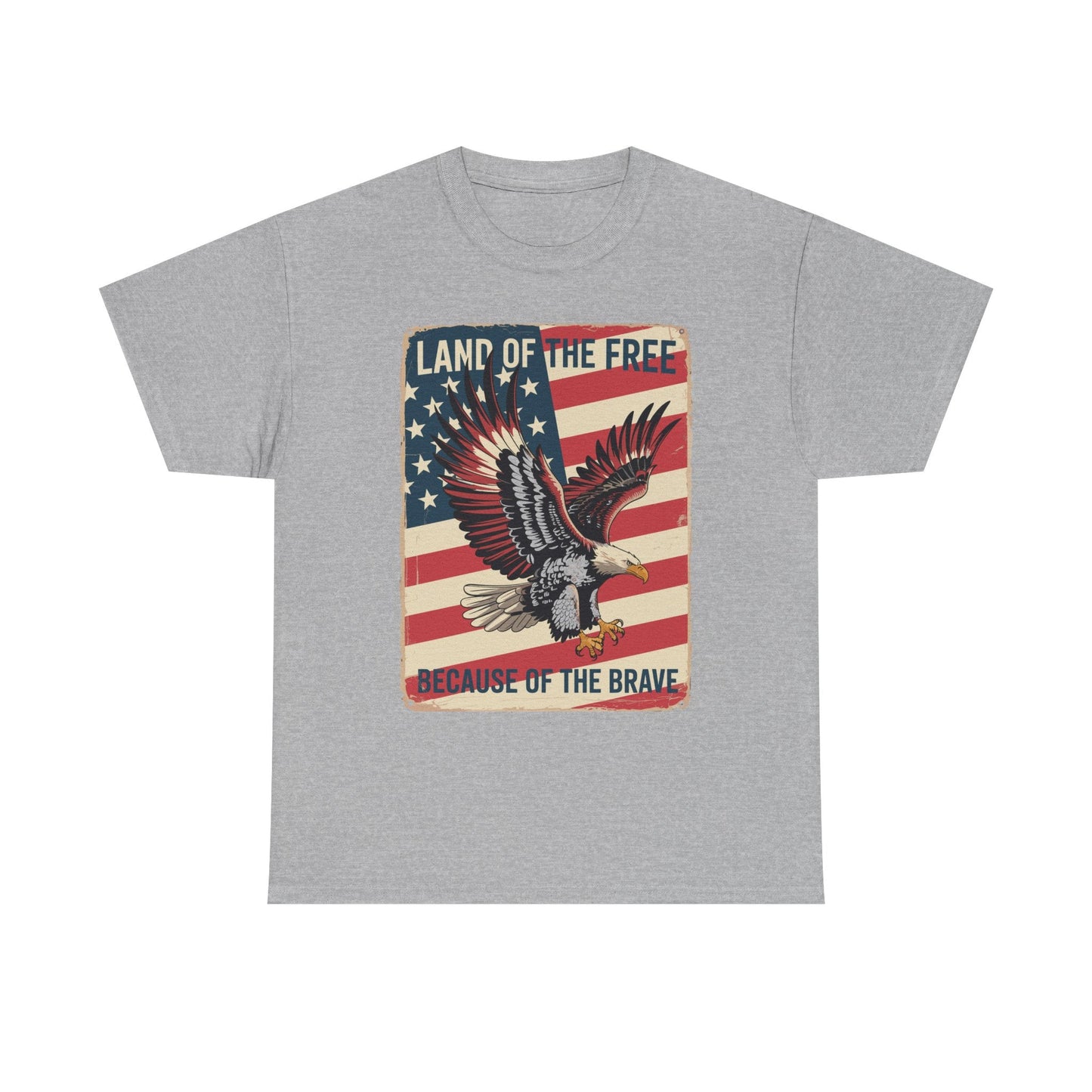 America Eagle Land of the Free Because of the Brave T-Shirt