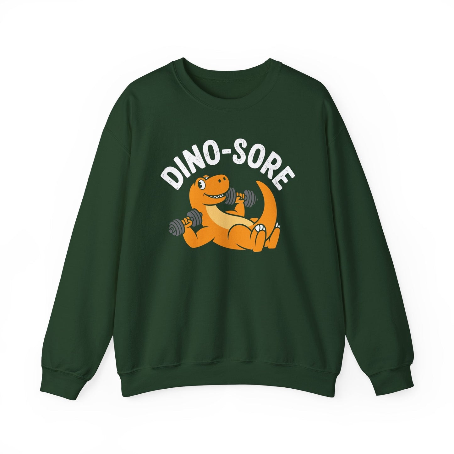 Gym Workout Dino Sore Exercise Fitness Boys Women Men Sweatshirt