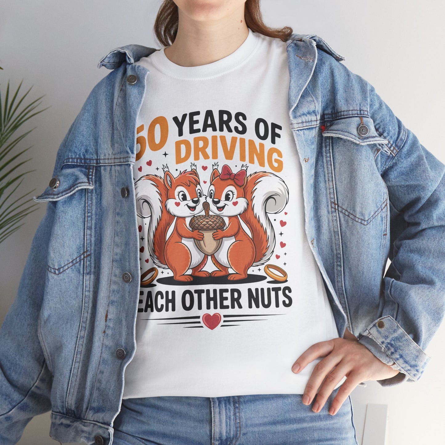 50th Wedding Anniversary 50 Years Of Driving Each Other Nuts T-Shirt