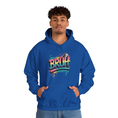 Bruh Graffiti Funny Saying Street Art Meme Men Boys Kids Hoodie
