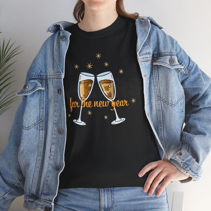Happy New Year Cheers T-Shirt Festive New Year’s Eve Party Tee for Men and Women