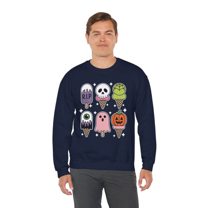 Horror Movie Summer Popsicle Halloween Ice Cream Summer-ween Sweatshirt for Men Women