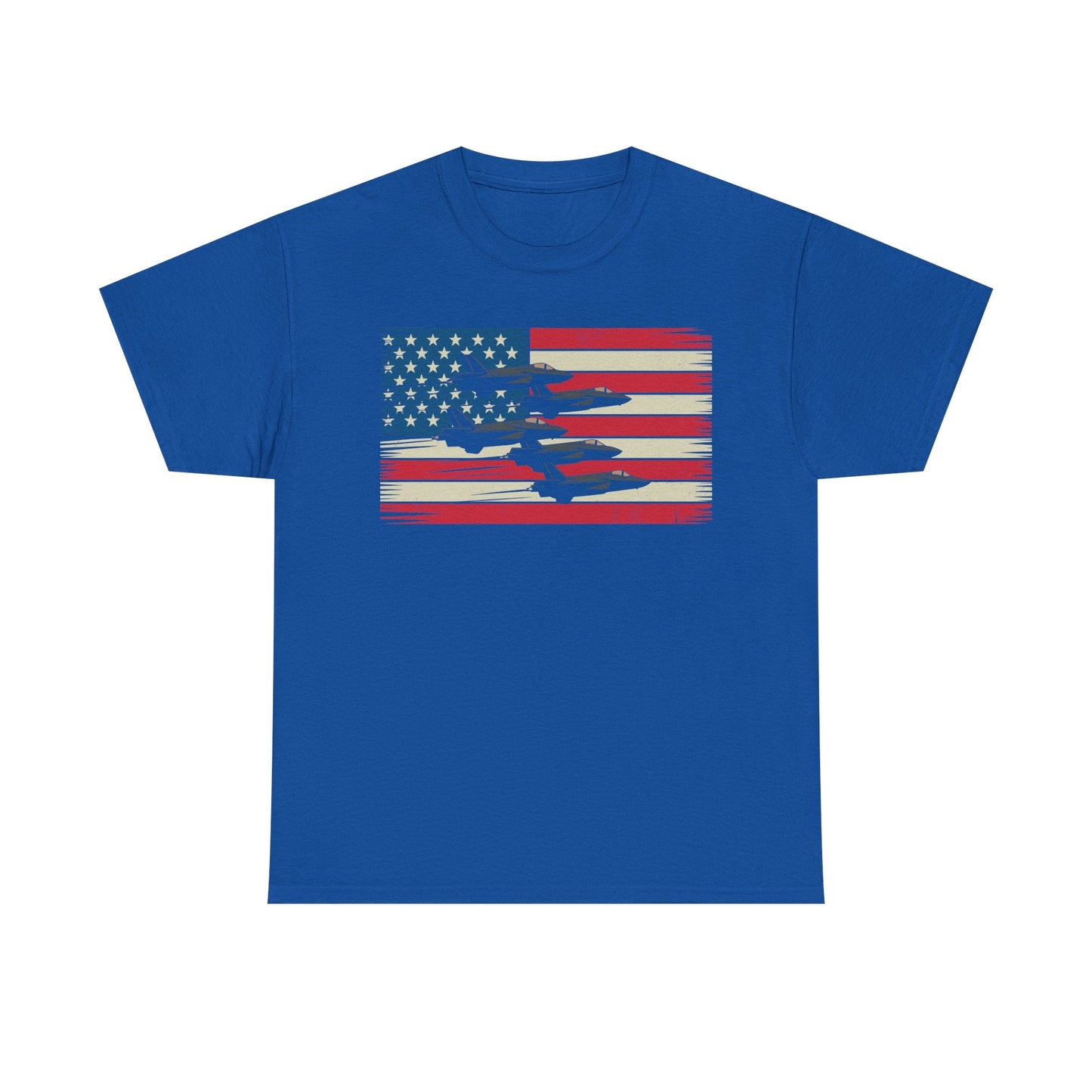 Vintage American Flag USA Fighter Jets 4th of July Patriotic T-Shirt