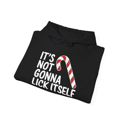 Funny Candy Cane Lick Itself Adult Christmas in July Gift Hoodie