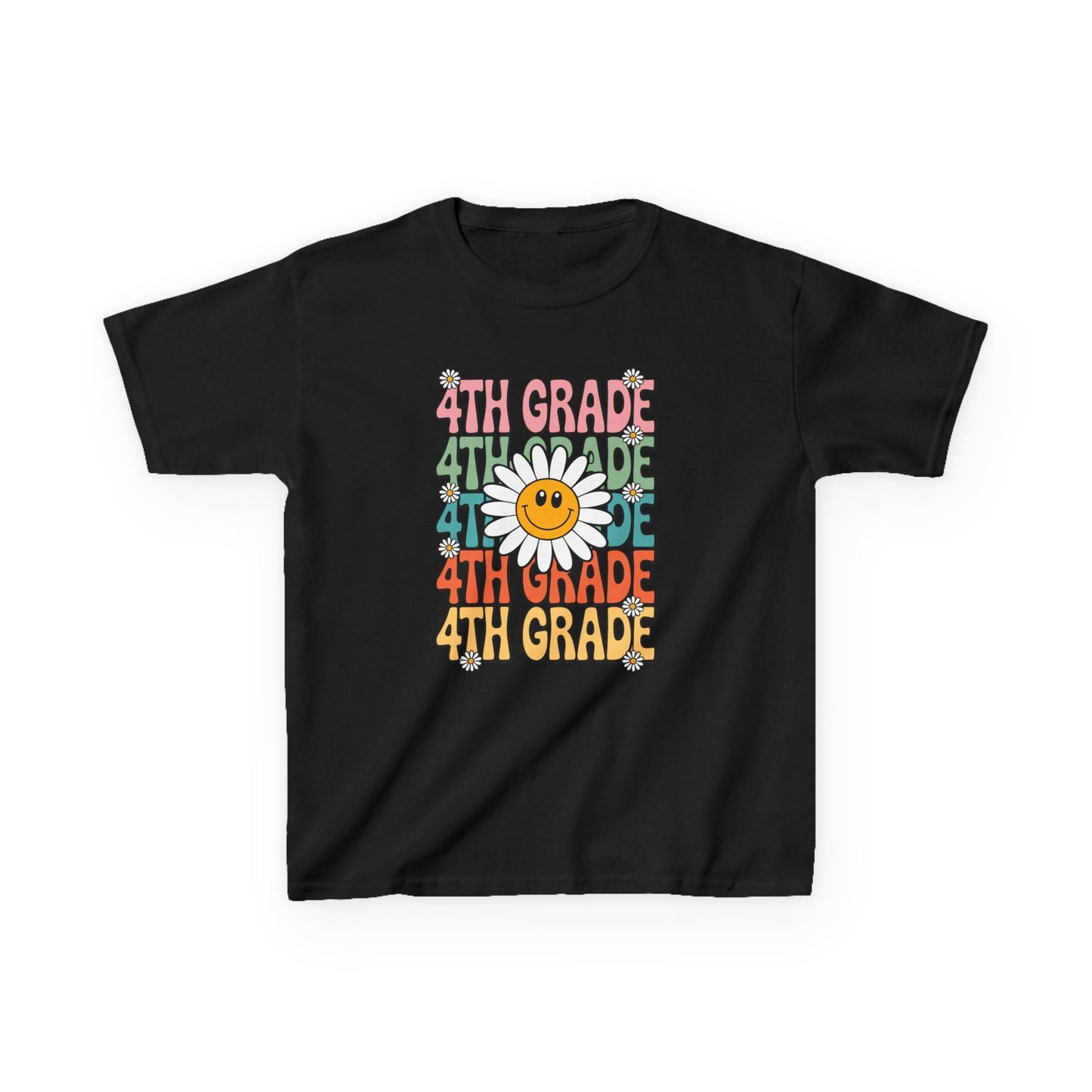 Groovy 4th Grade Back To School First Day of Fourth Grade T-Shirt