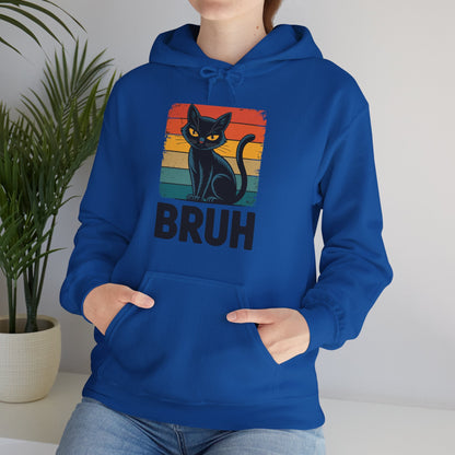 Funny Cat Bruh For Teens Boys Girls Men Women Meme Graphic Hoodie