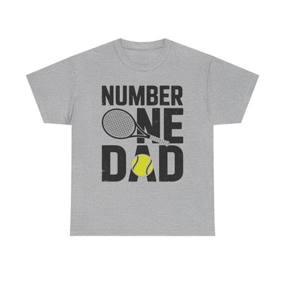 Tennis Dad Number One Daddy with Tennis Sayings Fathers Day T-Shirt