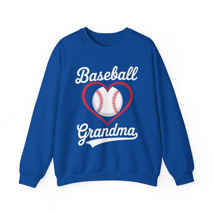 Baseball Grandma Women Baseball Heart Mothers Day Sweatshirt
