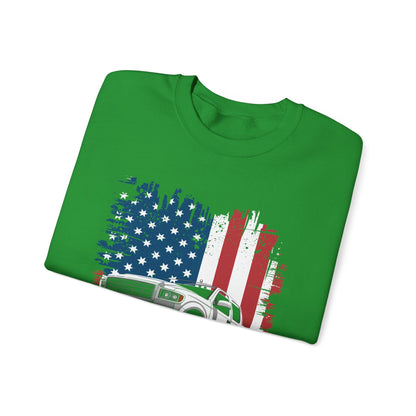 Monster Truck USA Flag American Sweatshirt