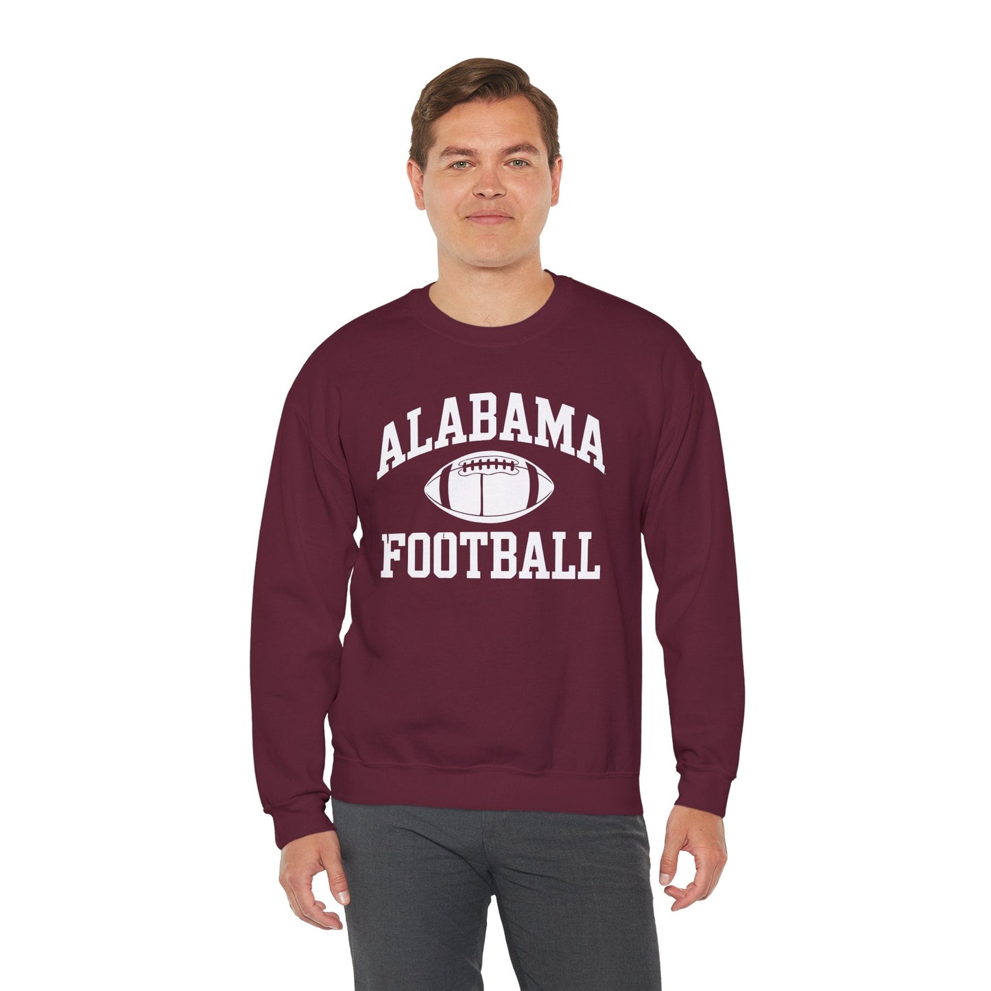 Men's Grey Alabama Football Vintage Distressed Sweatshirt