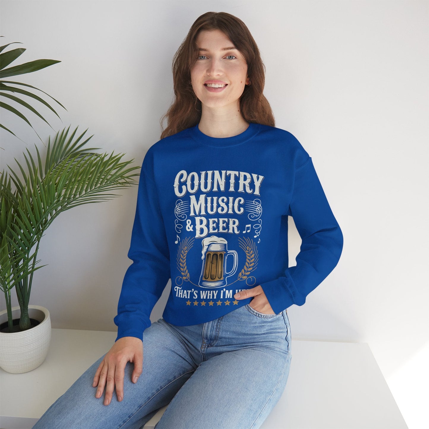 Vintage Country Music and Beer That's Why I'm Here Legends Sweatshirt