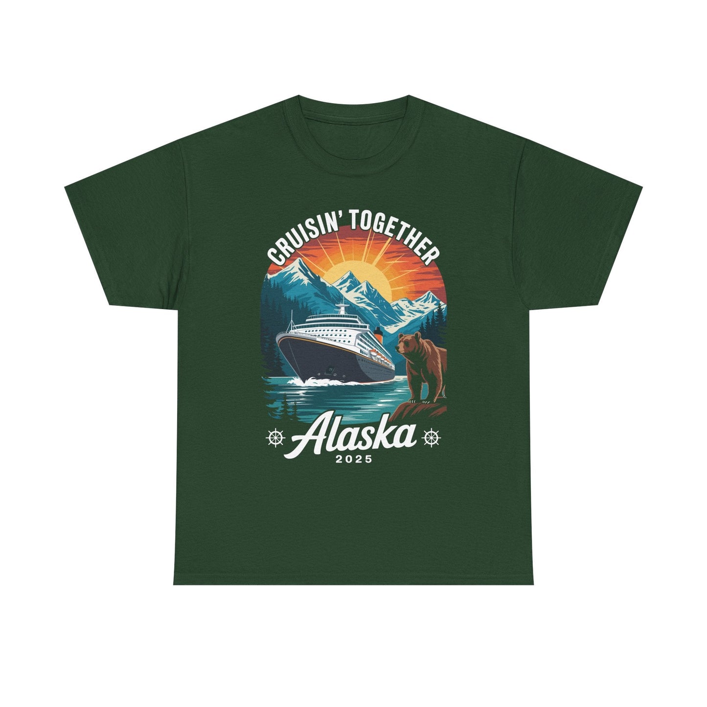 Cruisin Together Alaska 2025 Family Friend Alaska Cruise T-Shirt
