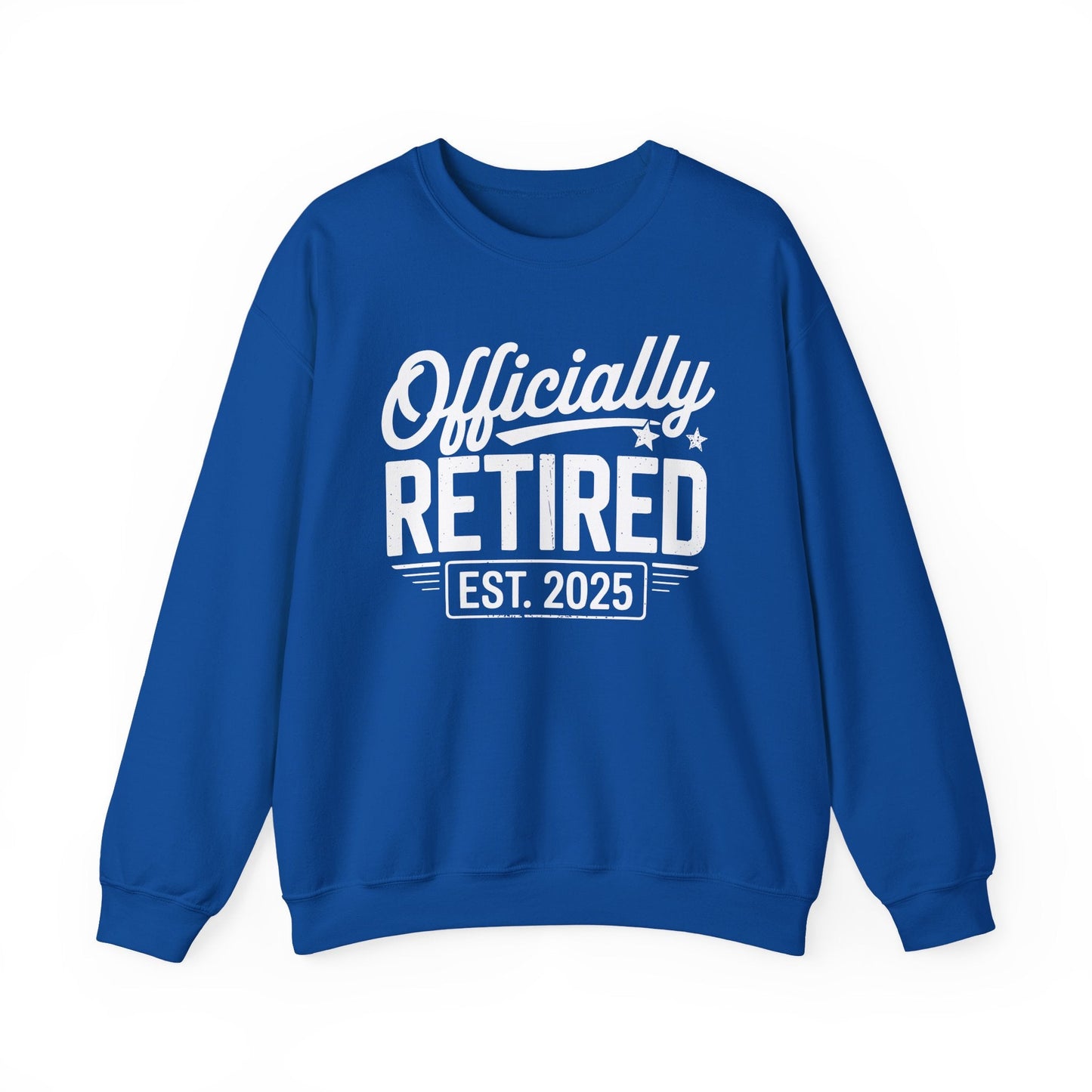 Funny Retirement 2025 Officially Retired Vintage Humor Sweatshirt