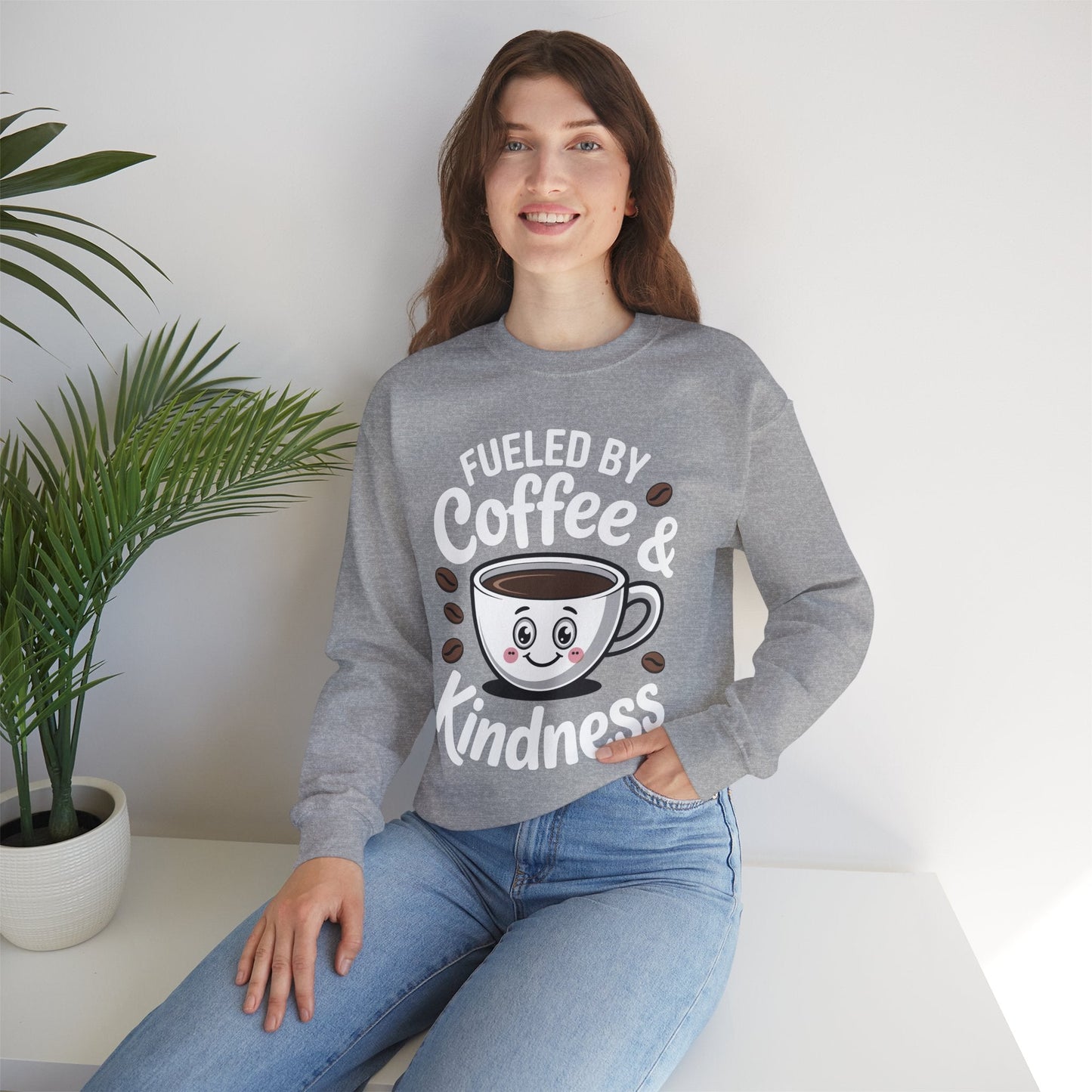 Funny Coffee Lover Fueled by Coffee And Kindness Sweatshirt