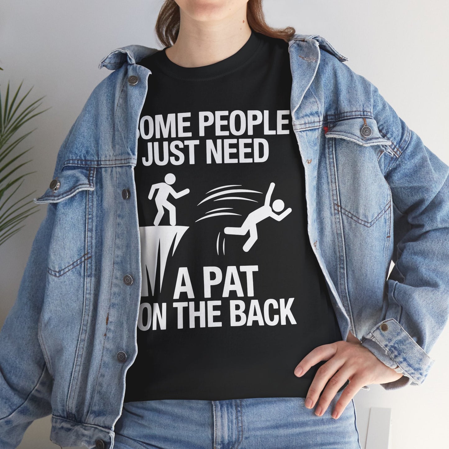 Funny Pat On The Back Adult Sarcastic Design T-Shirt