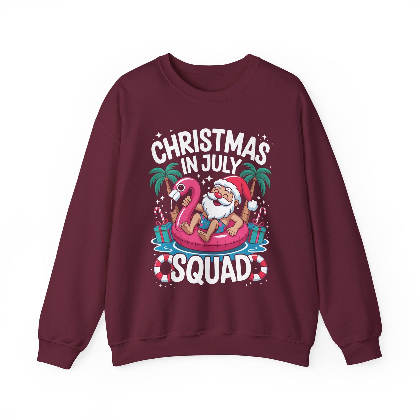 Christmas In July 2025 Squad Summer Beach Vacation Xmas Cool Sweatshirt