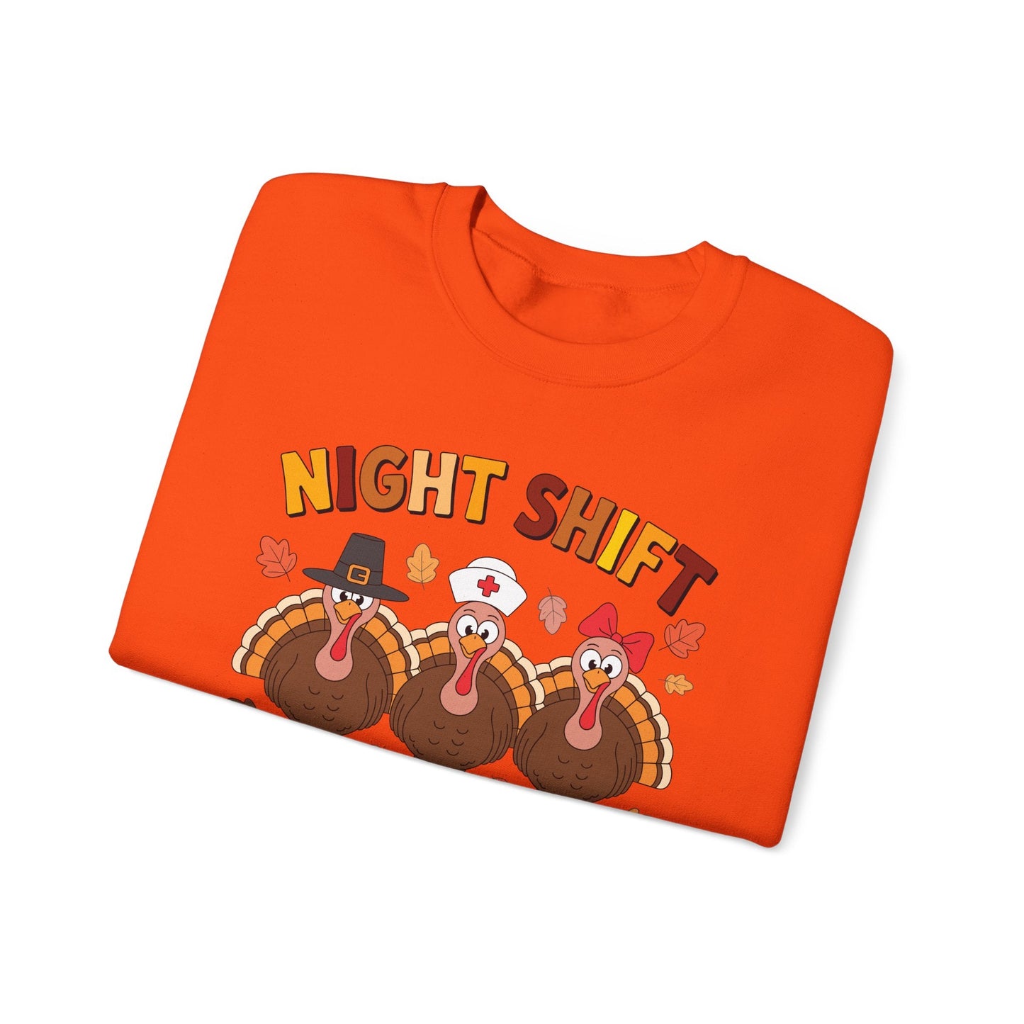 Night Shift Gobble Squad Night Worker Staff Thanksgiving Sweatshirt