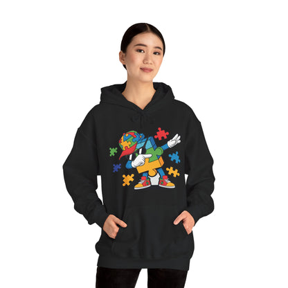 Dabbing Puzzle Autism Awareness Hoodie