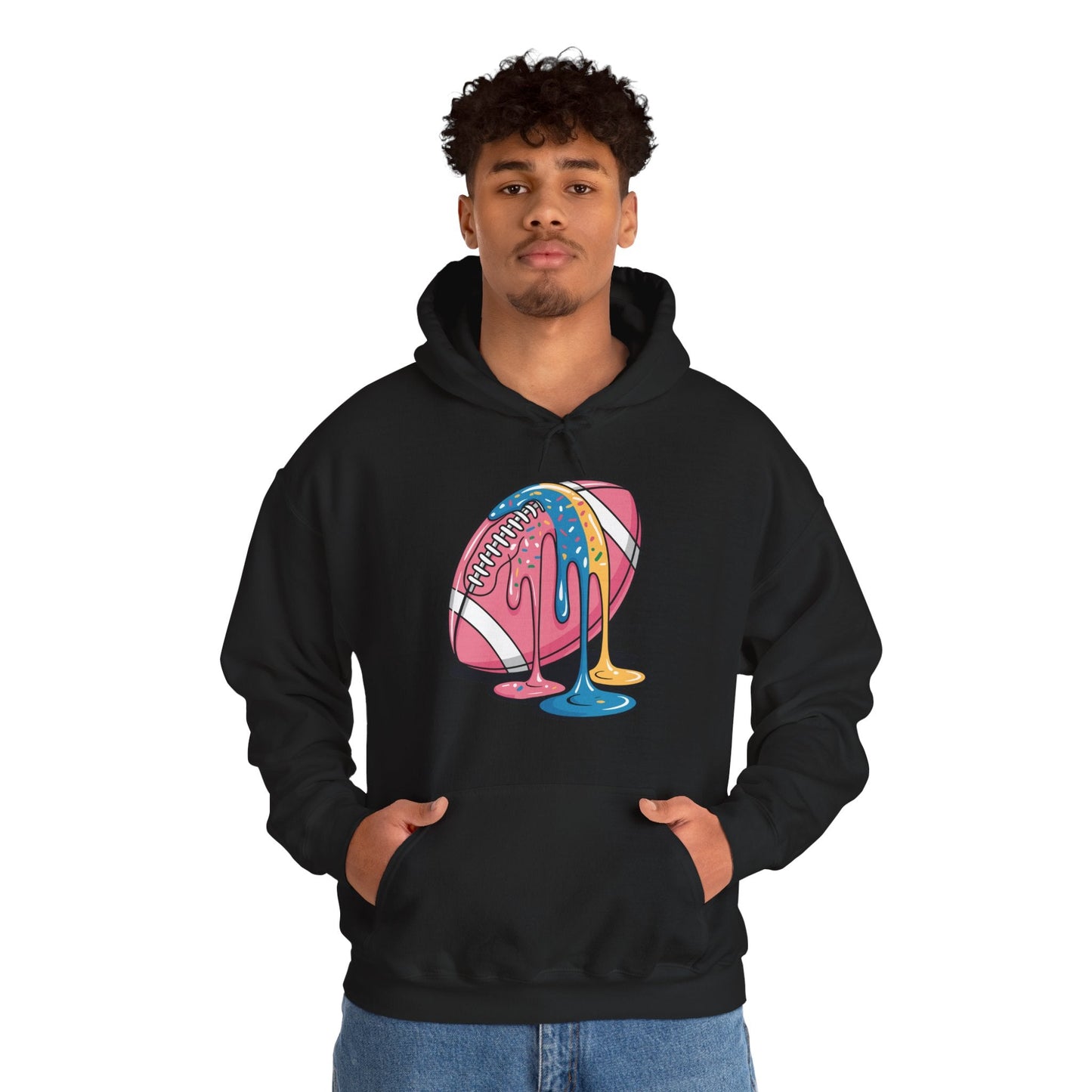 Football Drip For Lineman WR QB RB Ice Cream Sprinkles Hoodie