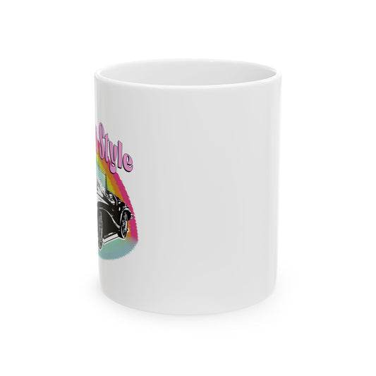 Cruise in Style Car Lover Retro Auto Gift for Drivers Coffee Mug