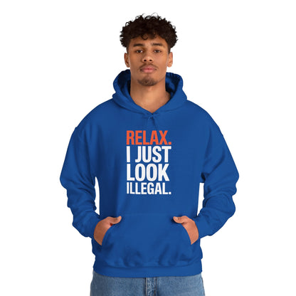 Funny Relax, I Just Look Illegal Sarcastic Hoodie