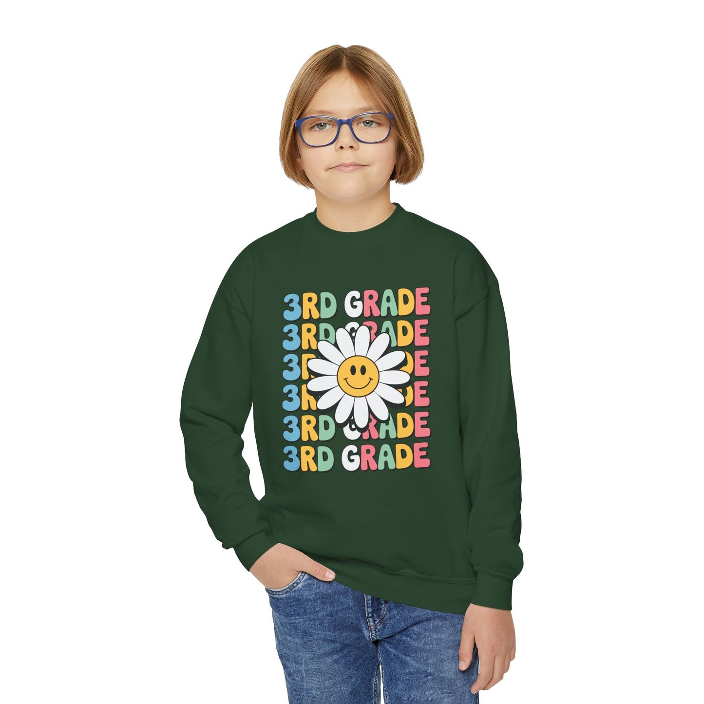Groovy 3rd Grade Back To School First Day of Third Grade Sweatshirt