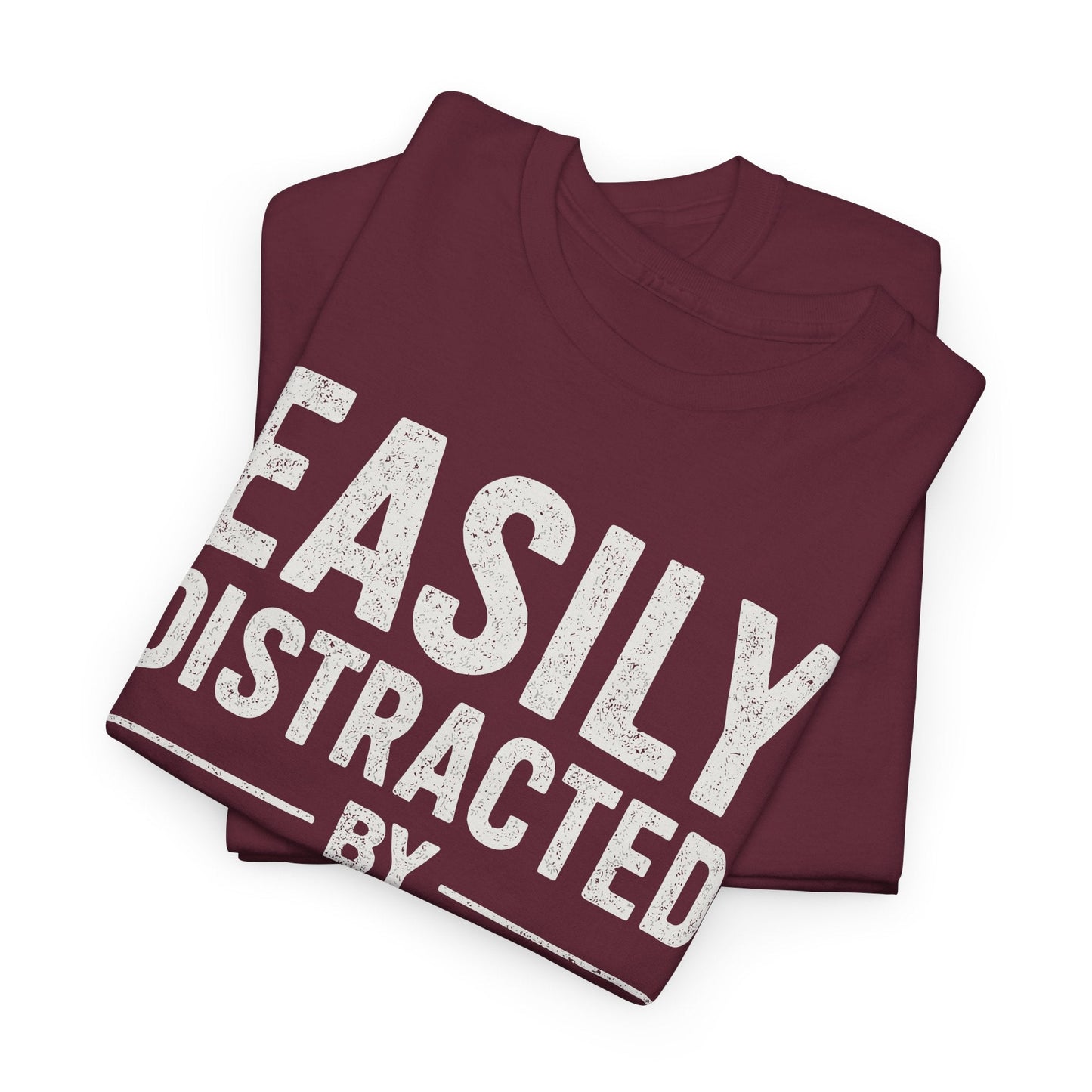 Men's Easily Distracted By Tits and Tacos Adult Humor Gift T-Shirt