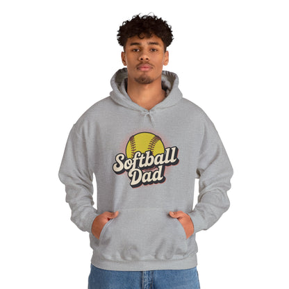 Funny Fathers Day Softball Dad Gift From Daughter Son Wife Hoodie